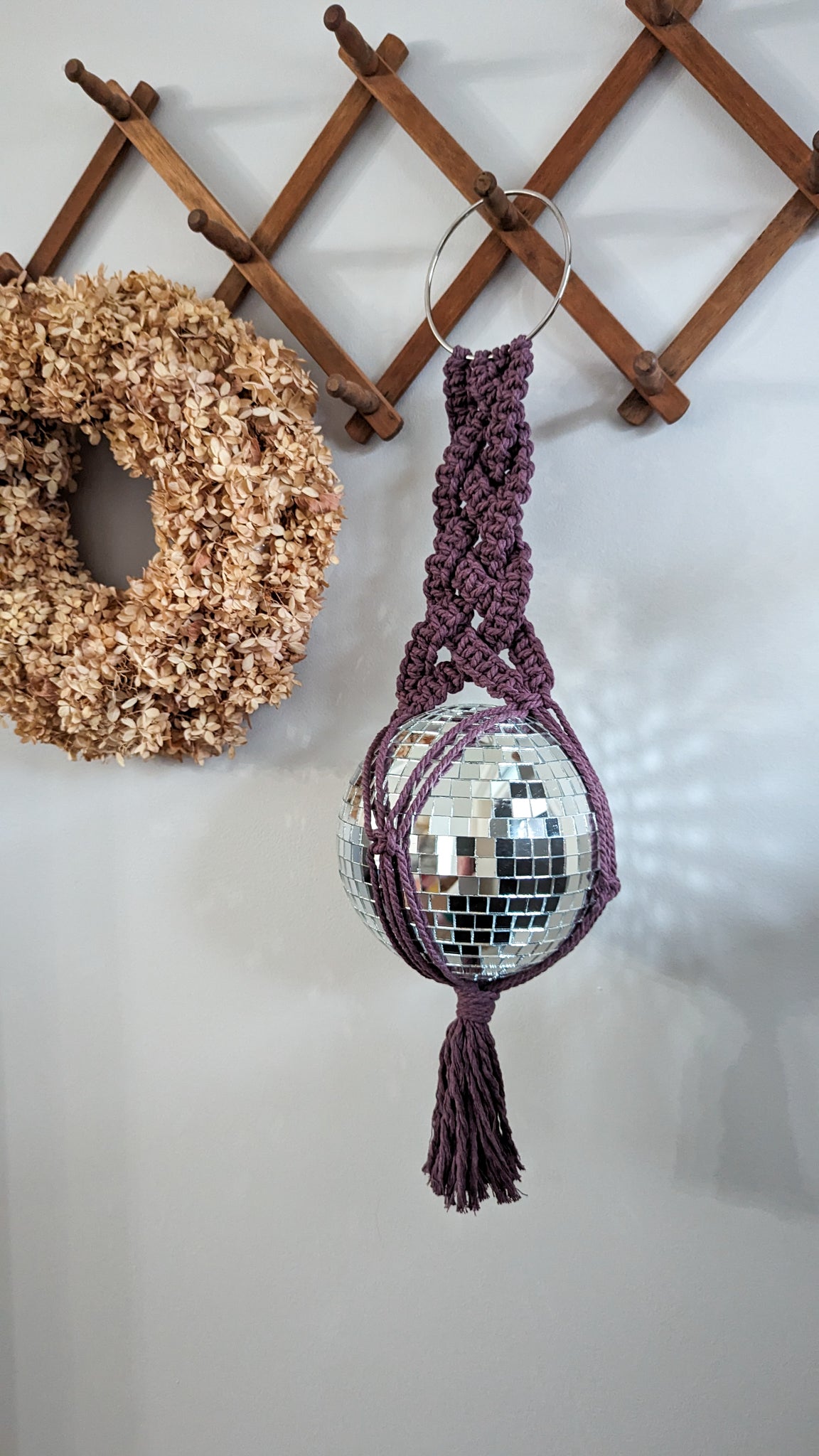 Macrame Mirror Ball