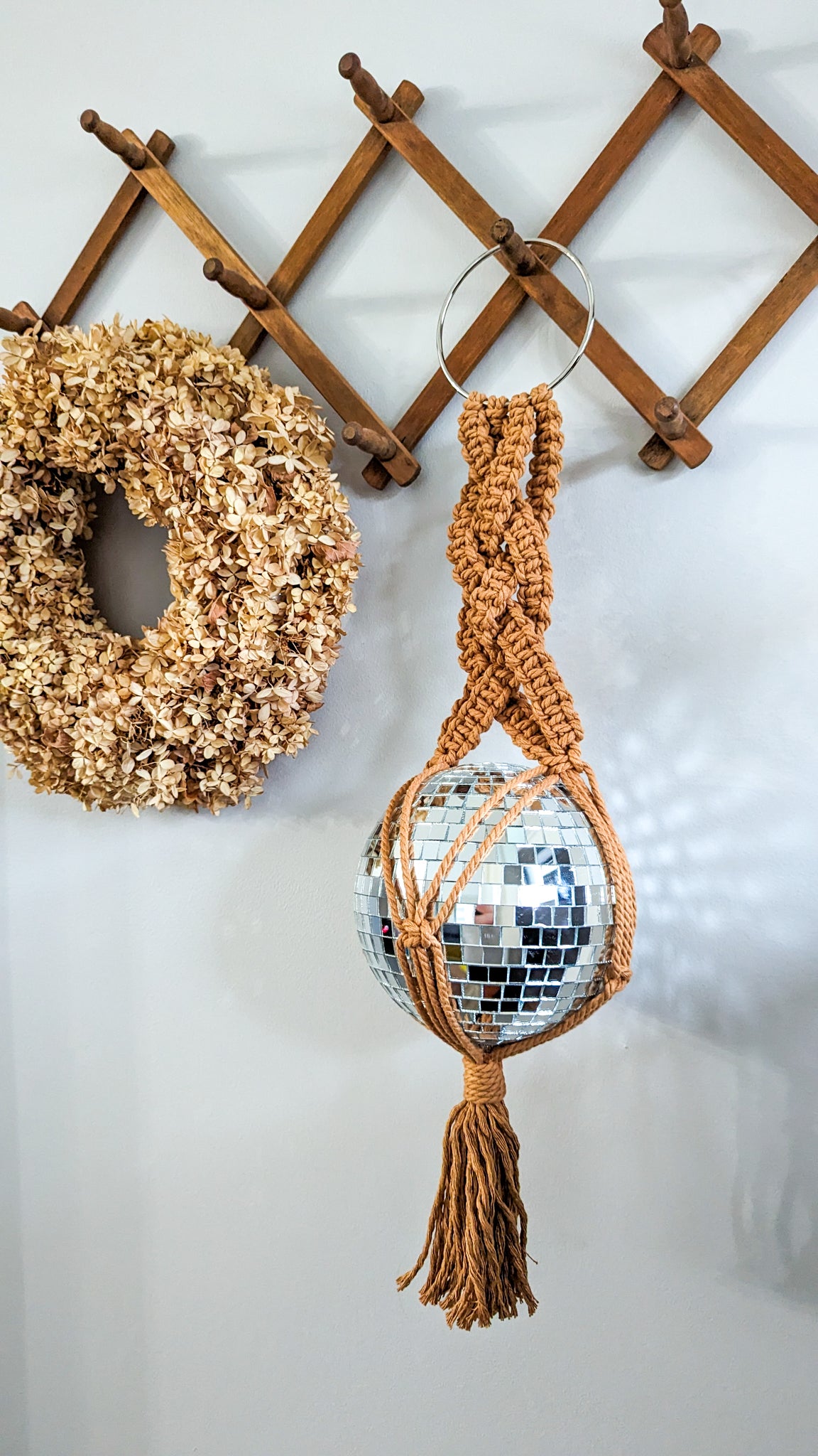 Macrame Mirror Ball