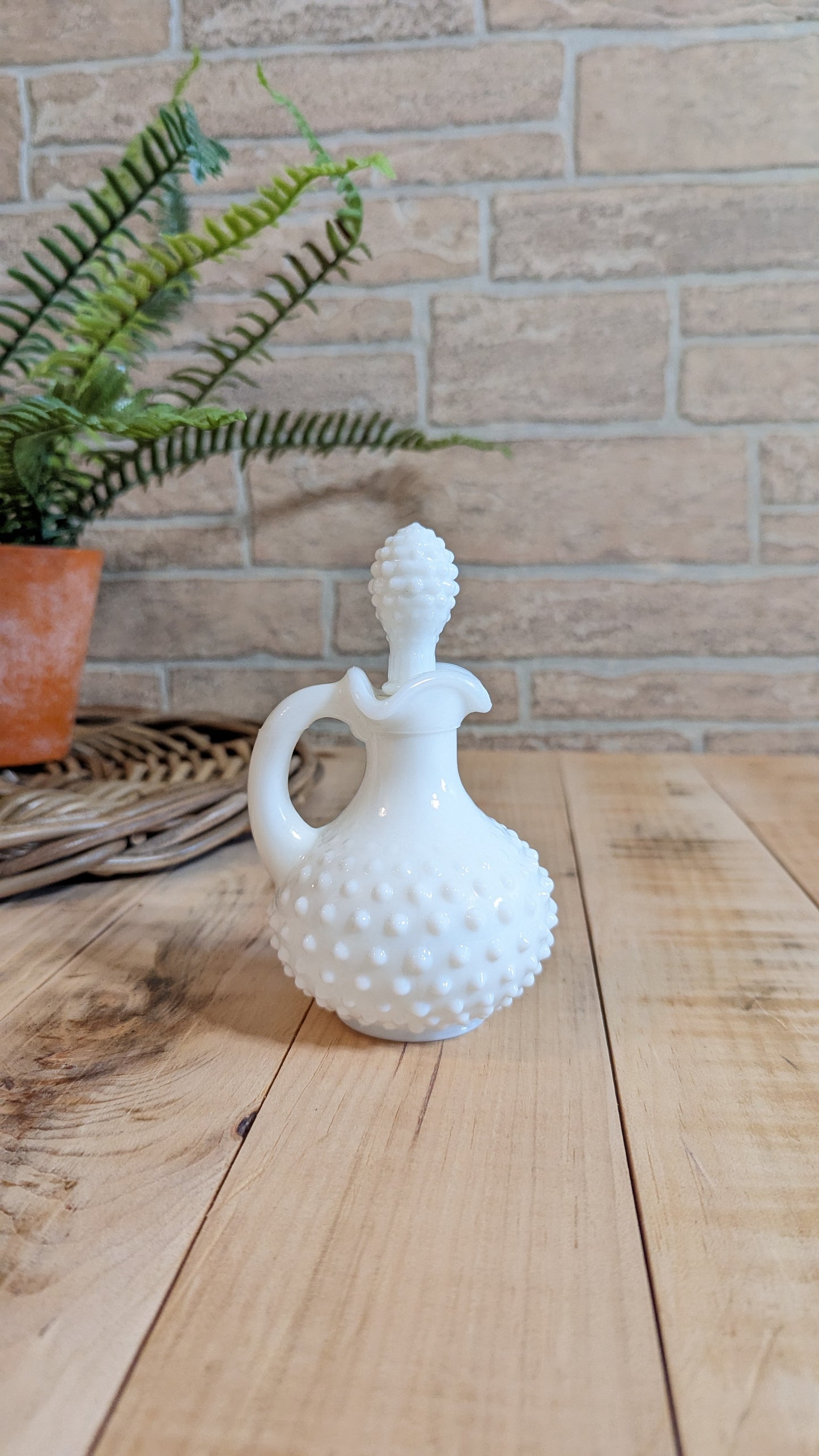 Vintage 1970's Avon Hobnail Decanter