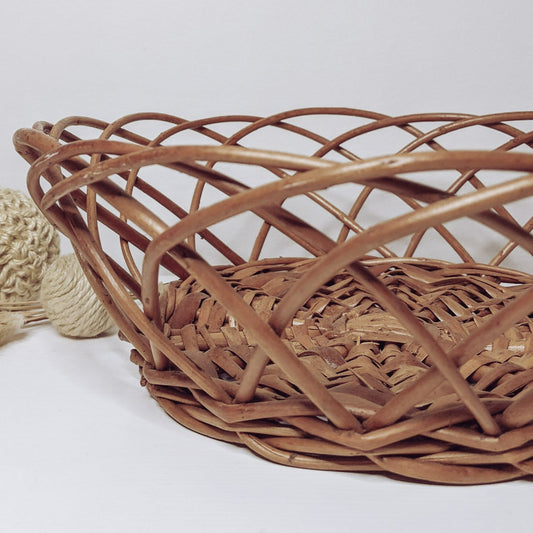 Open Weave Wicker Basket